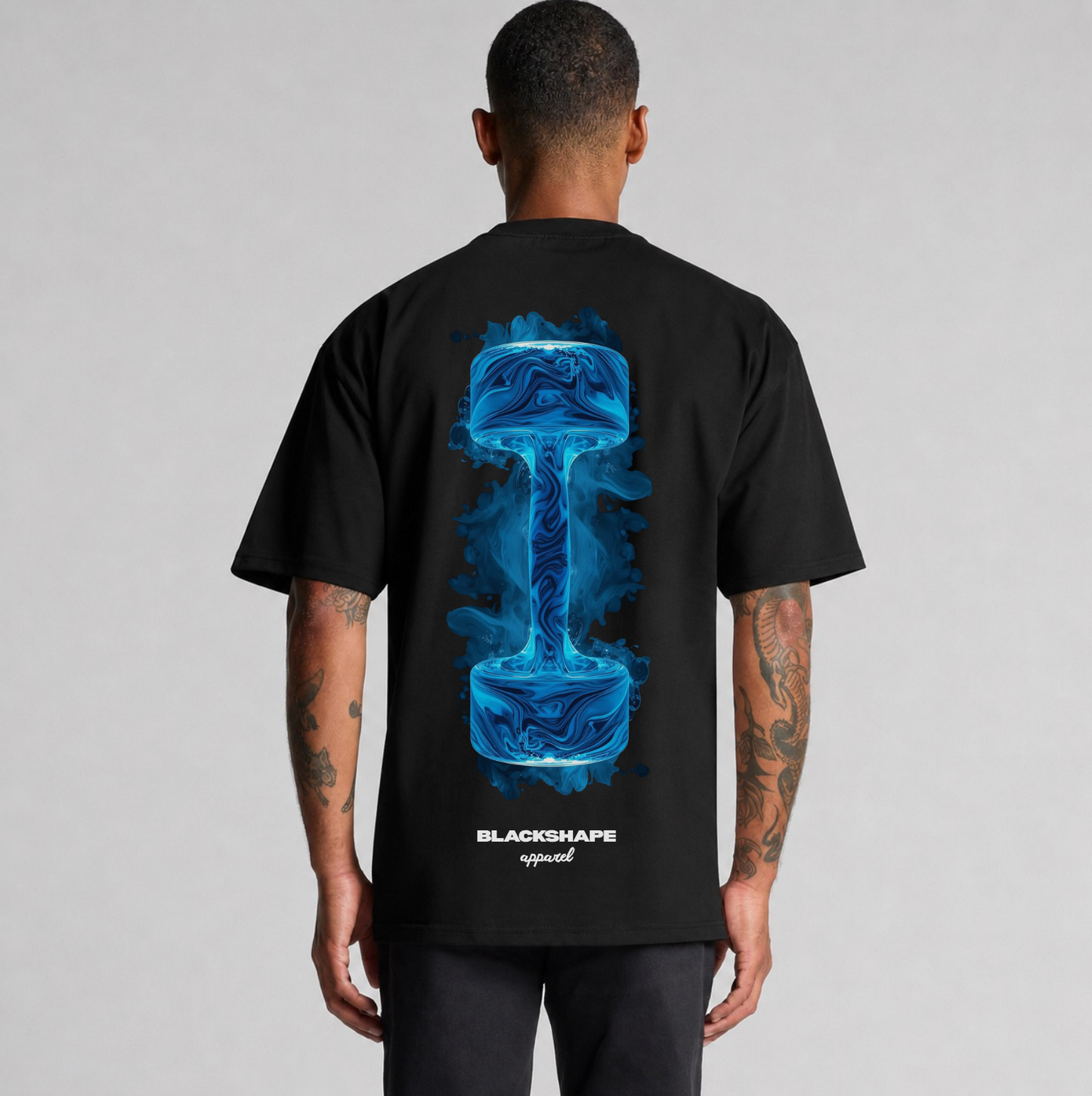 010 Dumbbell Psychedelia - Heavy Oversized T-Shirt