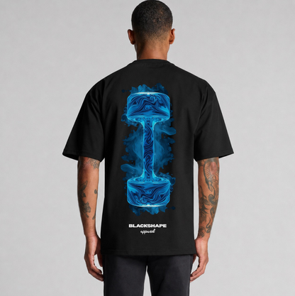 010 Dumbbell Psychedelia - Heavy Oversized T-Shirt