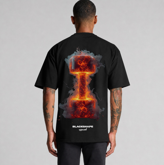 011 Dumbbell Psychedelia - Heavy Oversized T-Shirt