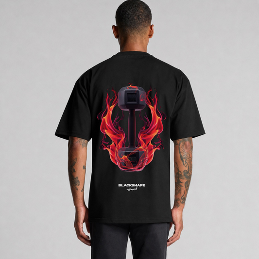 014 Dumbbell Psychedelia - Heavy Oversized T-Shirt