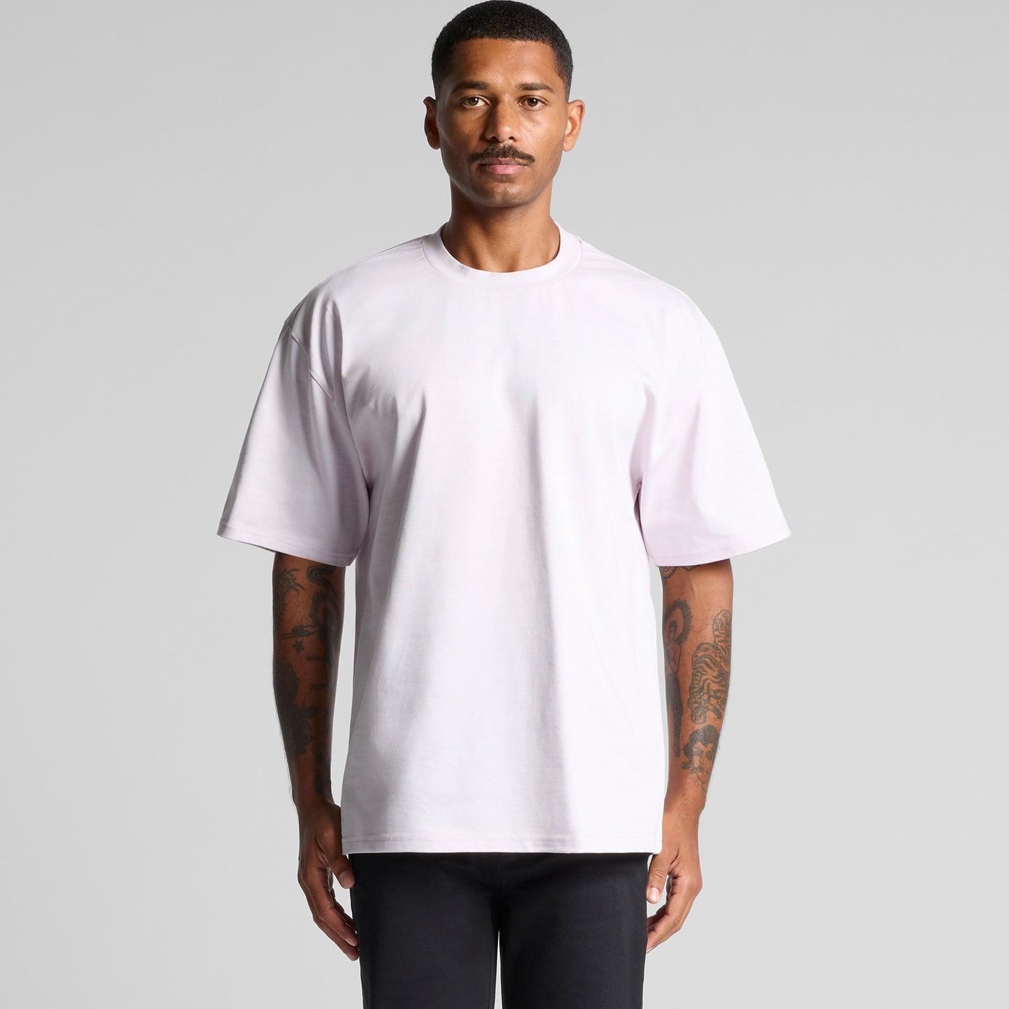 01 Dumbbell Psychedelia Wireframe - Heavy Oversized T-Shirt