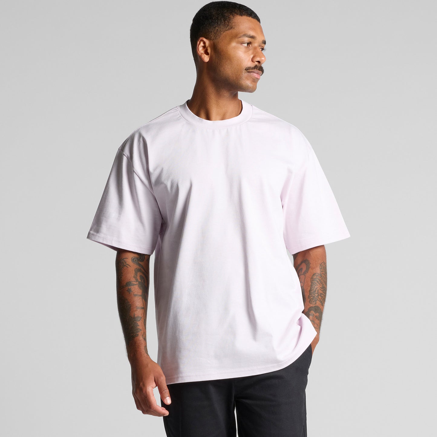 01 Dumbbell Psychedelia Wireframe - Heavy Oversized T-Shirt