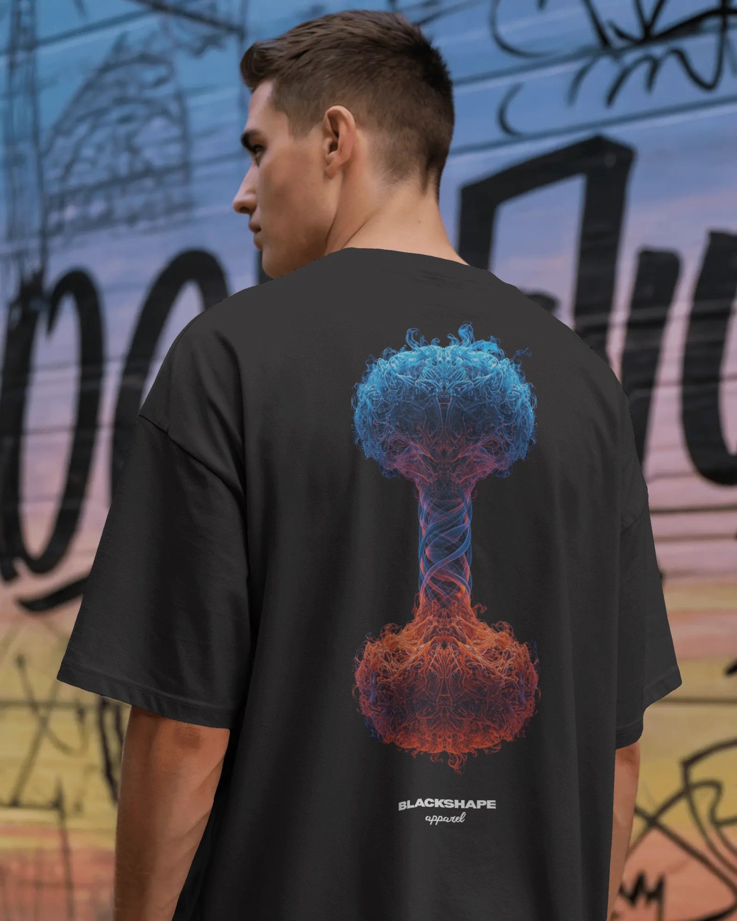 02 Dumbbell Psychedelia - Heavy Oversized T-Shirt